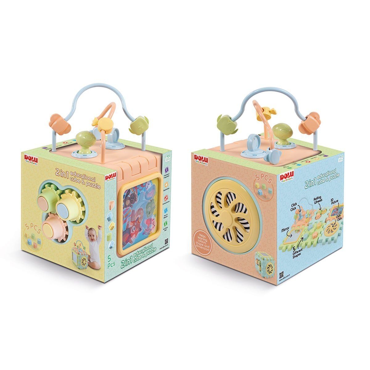 5192 Eğitici Küp Ve Puzzle 2In1
