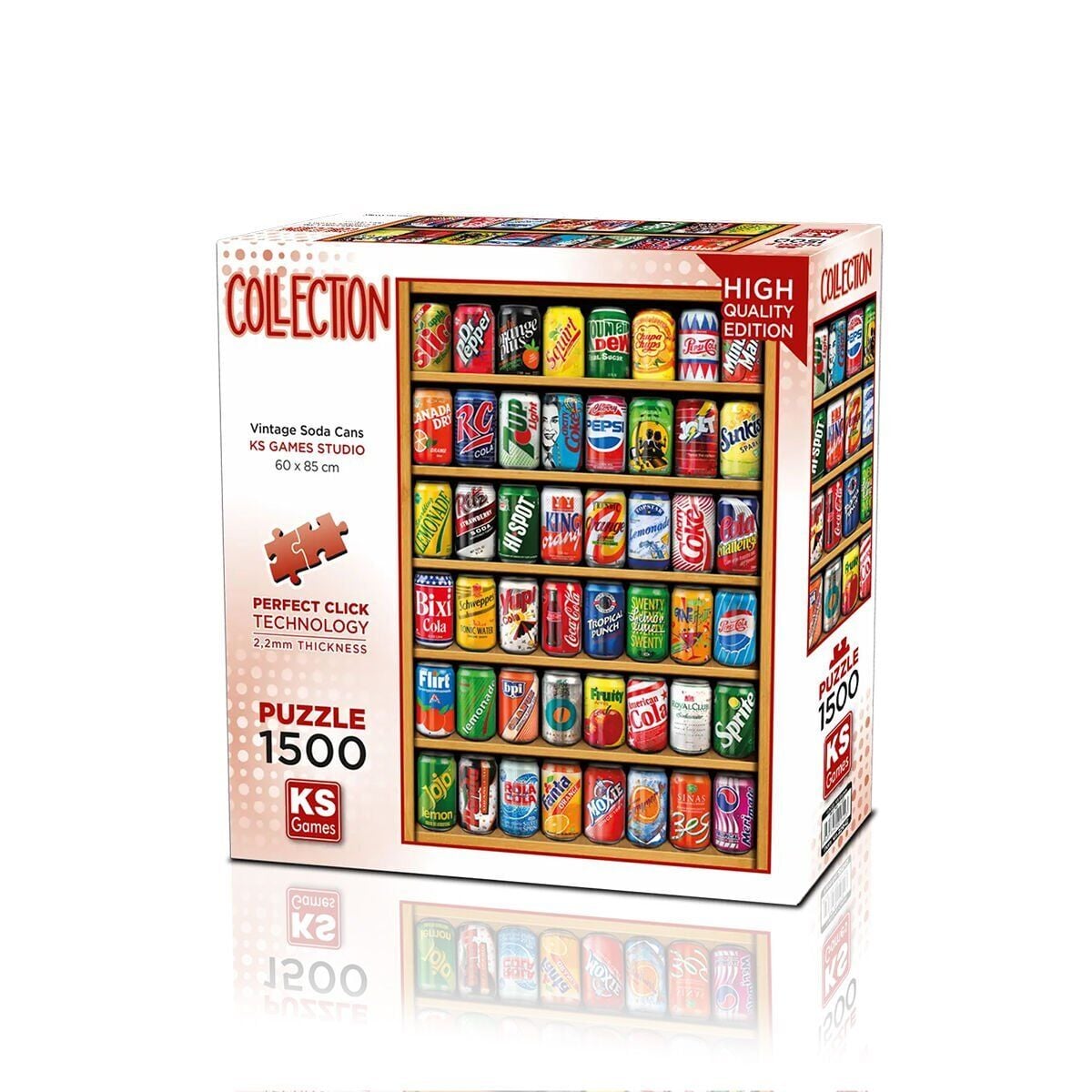 22042 Puzzle 1500 Vi̇ntage Soda Cans
